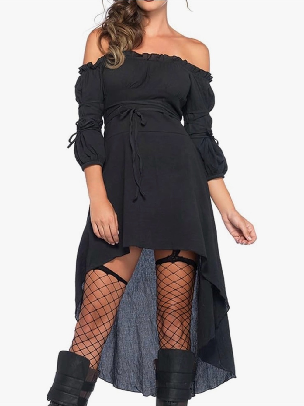 Hi Low off shoulder dress